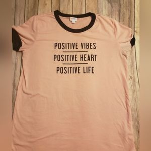Women's XL Lularoe tshirt pink